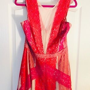 BCBG MAXAZRIA ANDI HANKER-CHIEF DRESS